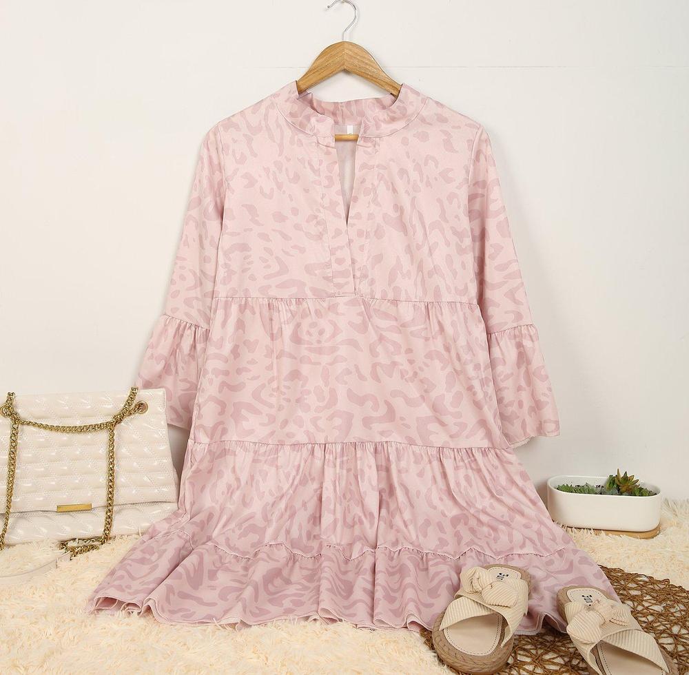 Jungle Kitty Pink Leopard Print Dress