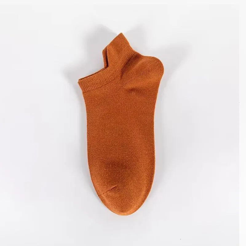 5 Pairs Women Socks Candy Color Breathable Sports Socks