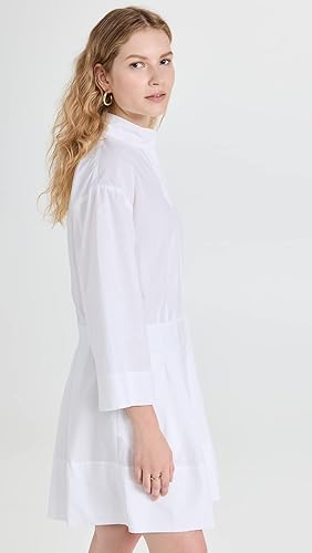 Women's Fitted Band Collar Mini Dress