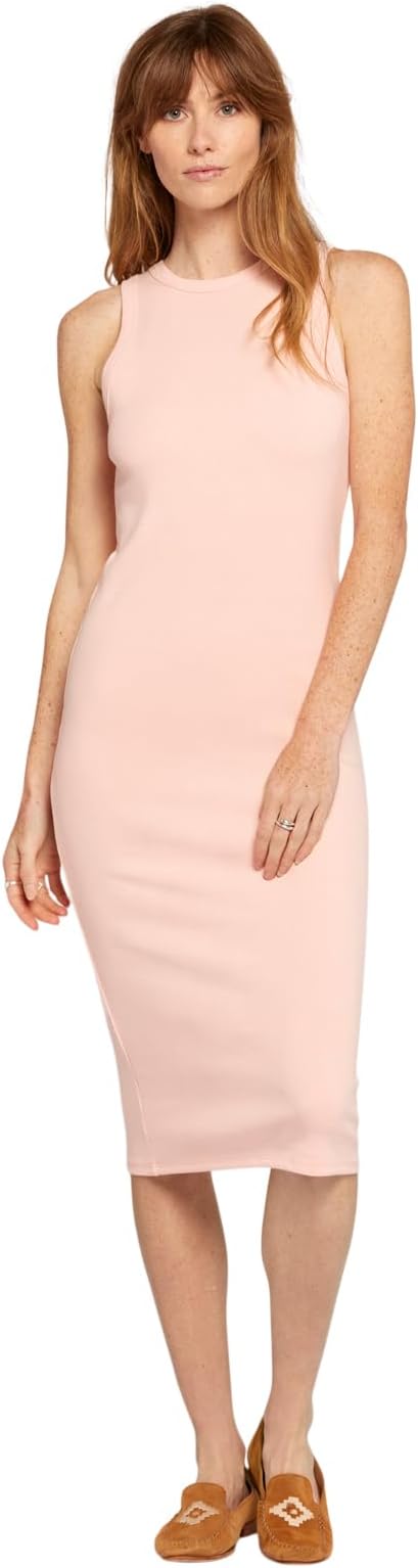 Women's Ava Maxi Dress - Ribbed Cotton Fitted Dress, Casual Summer Dress