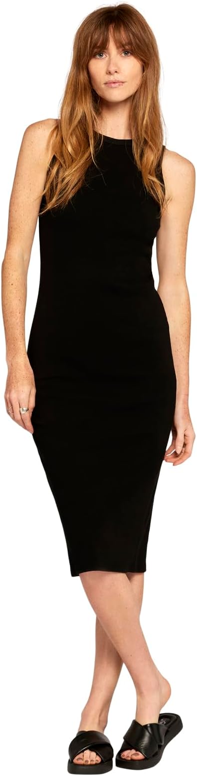 Women's Ava Maxi Dress - Ribbed Cotton Fitted Dress, Casual Summer Dress