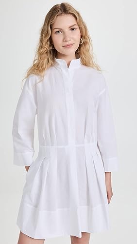 Women's Fitted Band Collar Mini Dress