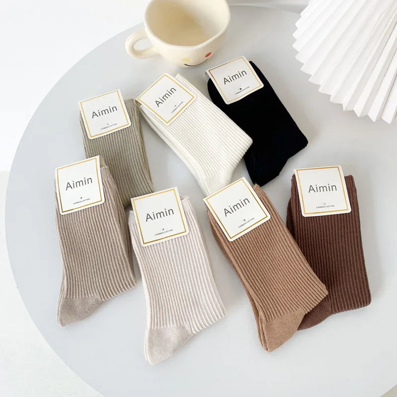 7 Pairs Of New Japanese Socks Set