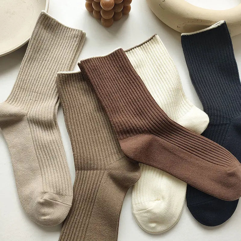 7 Pairs Of New Japanese Socks Set