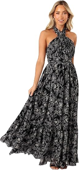 Women's Lennon Halter Maxi Dress