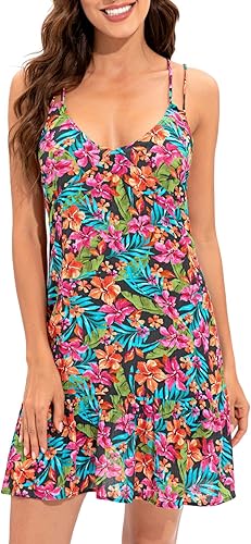 Vibrant Dress, Casual, Beach Cover Ups for Women