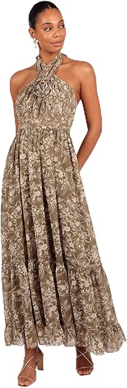 Women's Lennon Halter Maxi Dress