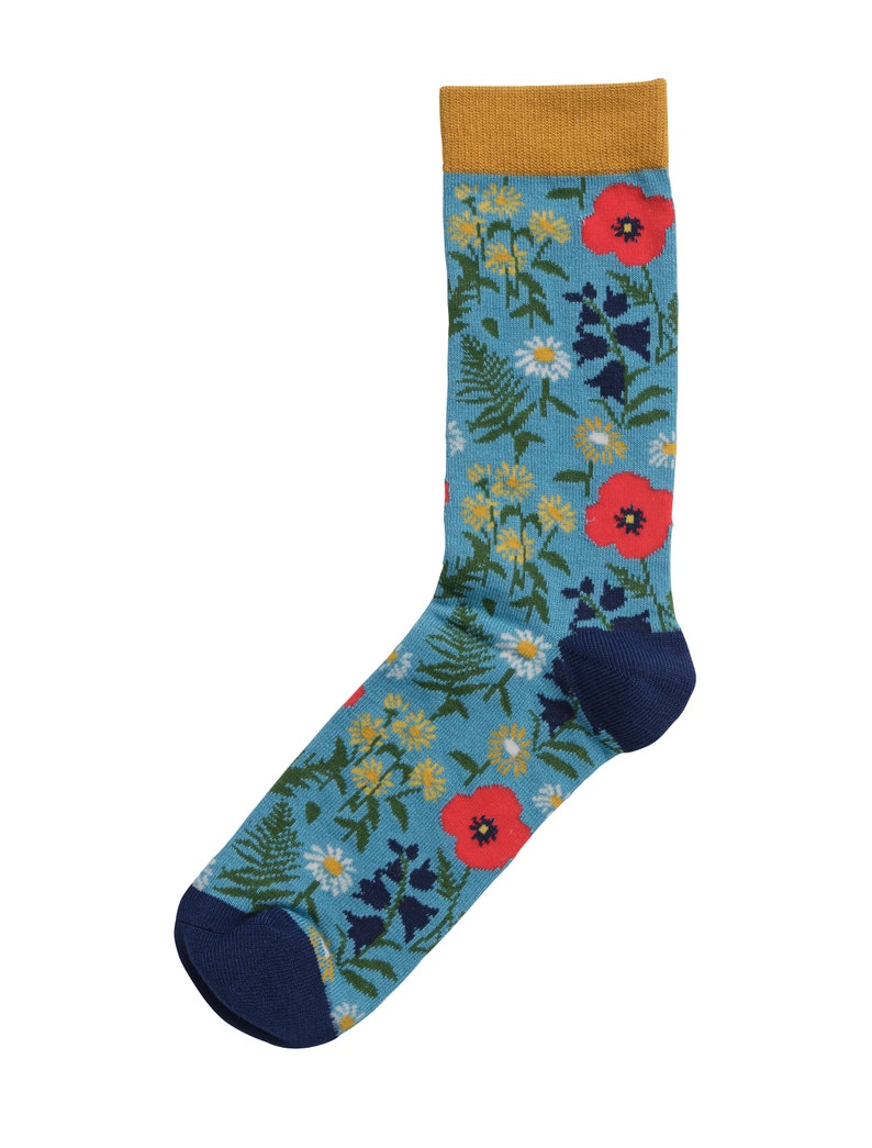 Ladies Bamboo Socks - Floral