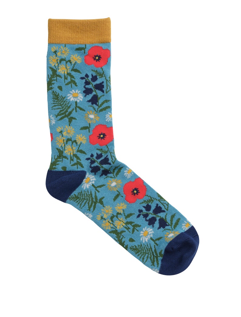 Ladies Bamboo Socks - Floral