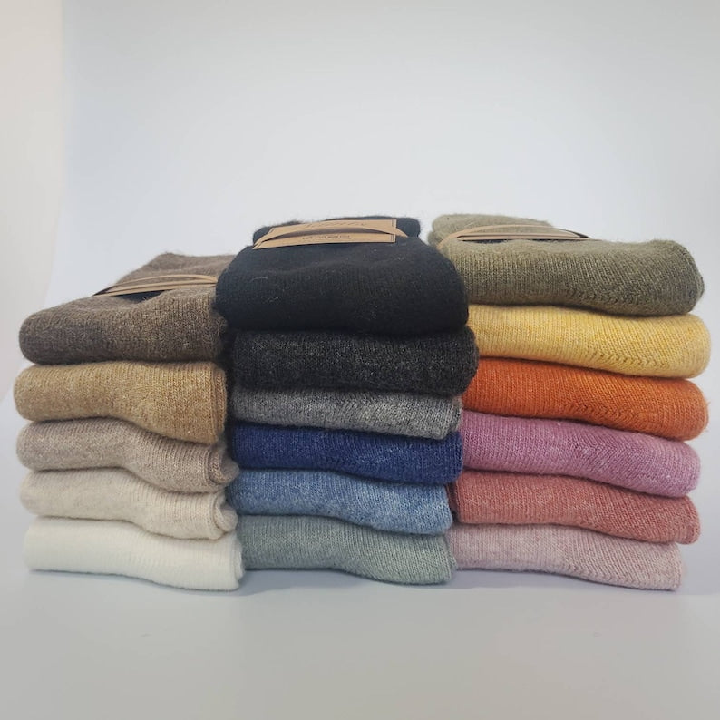 Lightweight Cozy Warm Cashmere Wool Socks
