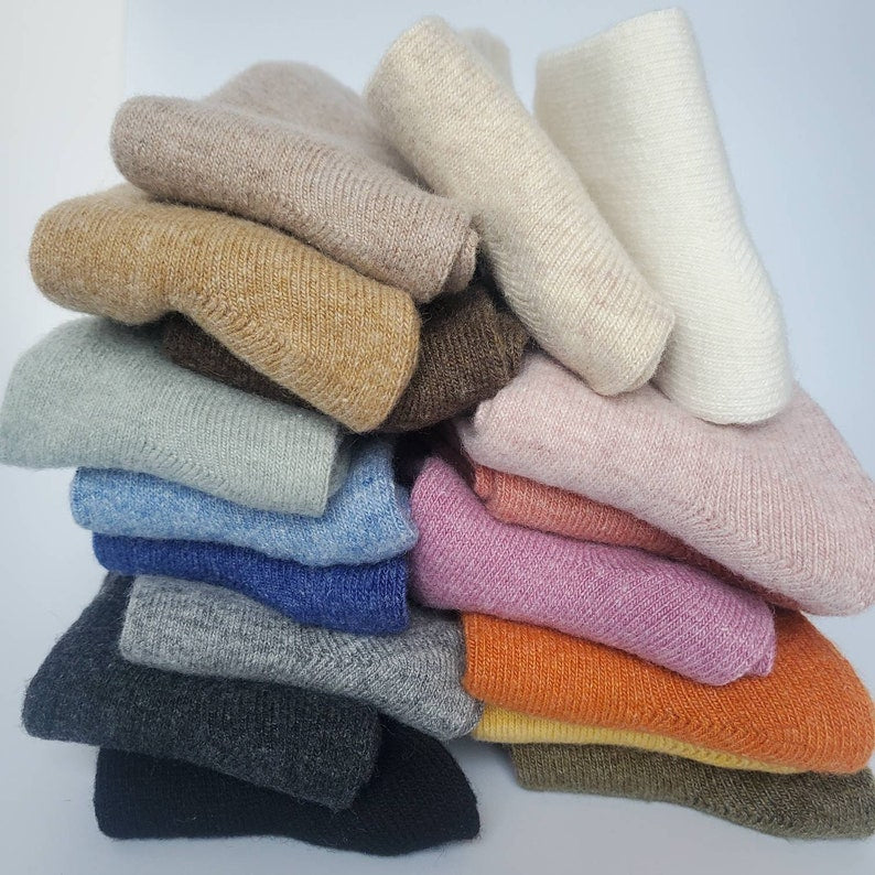 Lightweight Cozy Warm Cashmere Wool Socks