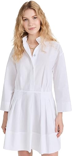 Women's Fitted Band Collar Mini Dress