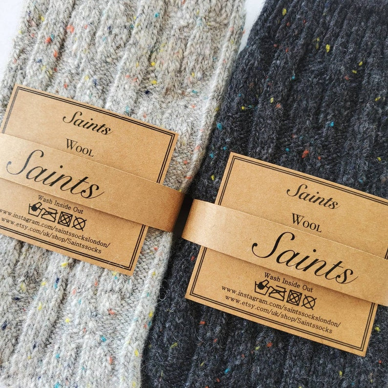 Cozy warm lovely colour dot women's wool socks