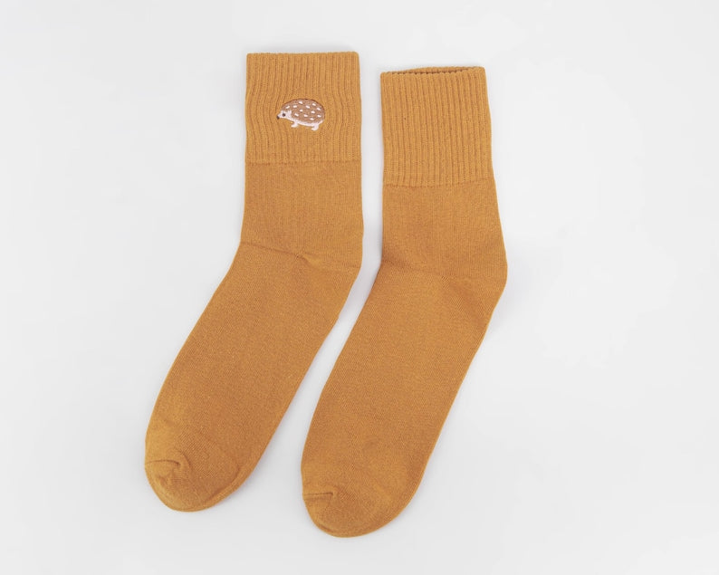 Woodland Animals Socks, Womens Socks